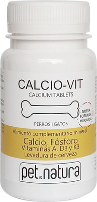 Comprimidos Calcio Vit Mascotas 60 unidades